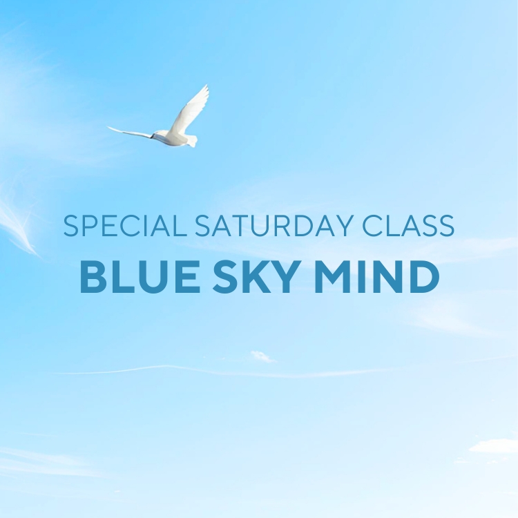 Meditation class, Learn how to meditate, Blue Sky Mind, Clear mind, peaceful mind, Special Saturday class, mini retreat, learn to meditate
