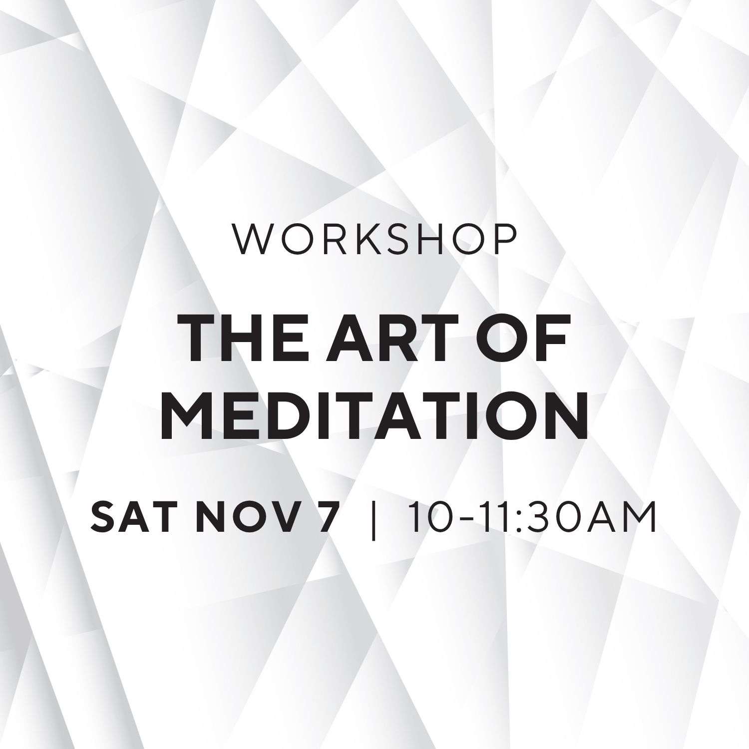 Crinkled White Paper Background. The Art of Meditation Sat Nov 7